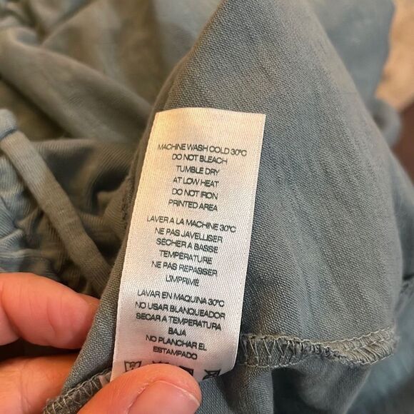 Anthropologie - Sundry side ruched color olive, size 4 - Picture 5 of 6